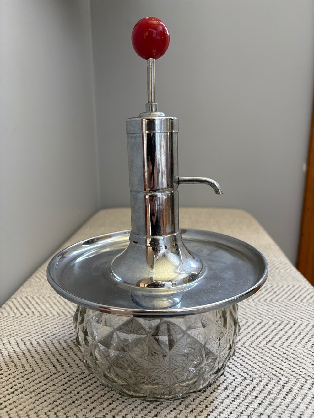Mid century Park Sherman “Merry go round” Pump liquor dispenser